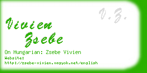 vivien zsebe business card